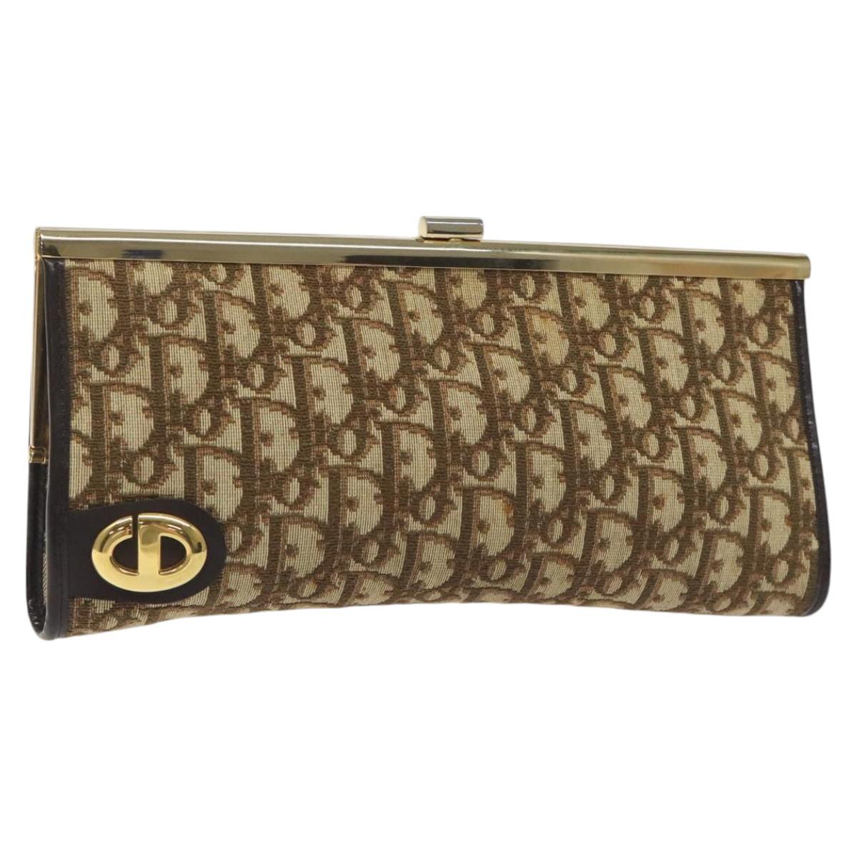 Vintage Christian Dior Trotter Monogram Clutch Purse