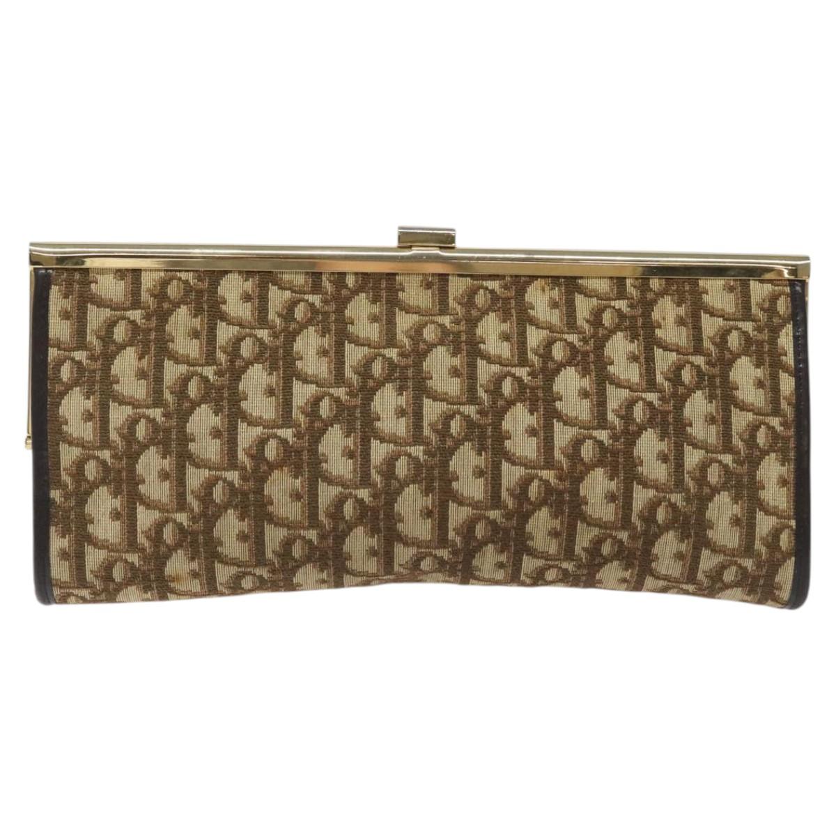Vintage Christian Dior Trotter Monogram Clutch Purse