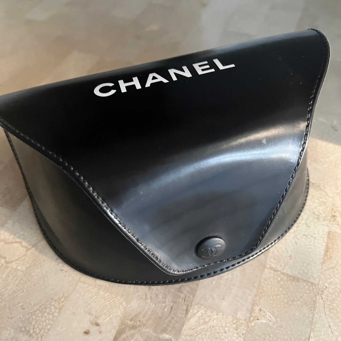 Vintage Rare Chanel Orange Shield Sunglasses