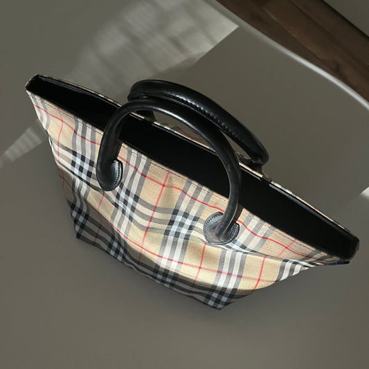 Vintage Burberry Nova Check Mini Tote