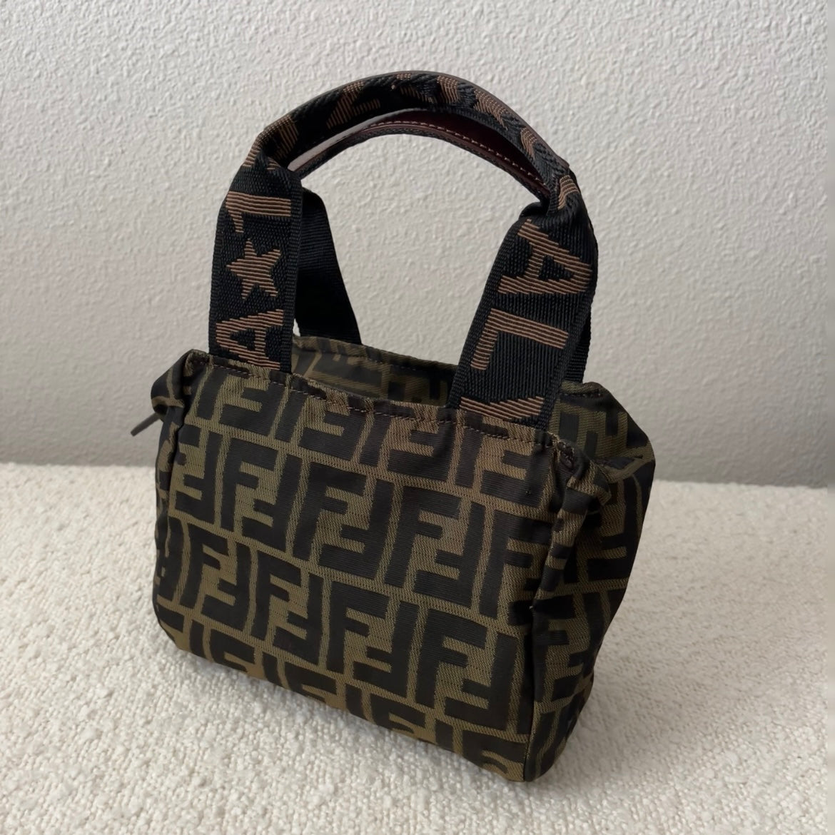 Vintage Fendi Zucca Mini Handbag Purse