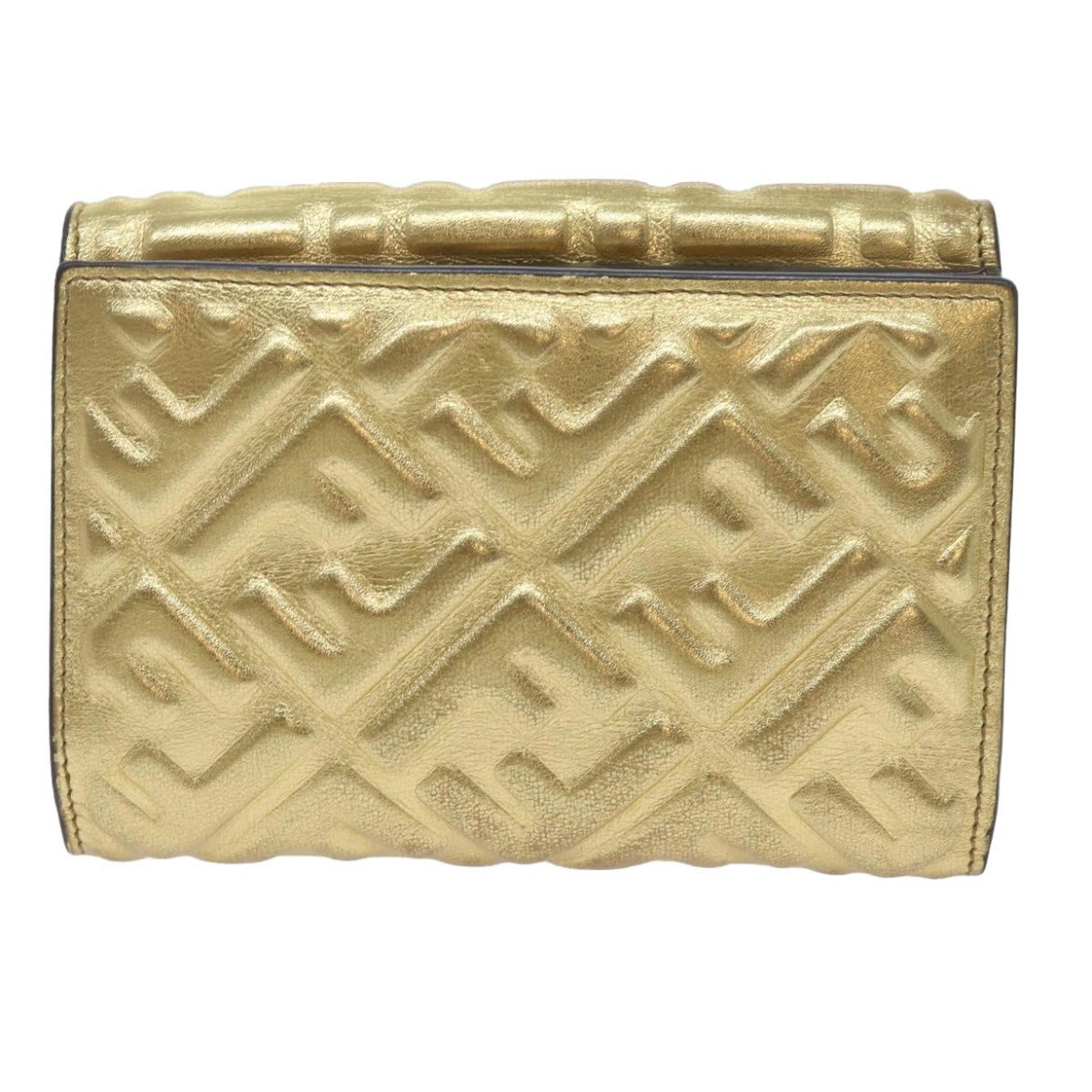 Vintage Fendi Gold Monogram Wallet