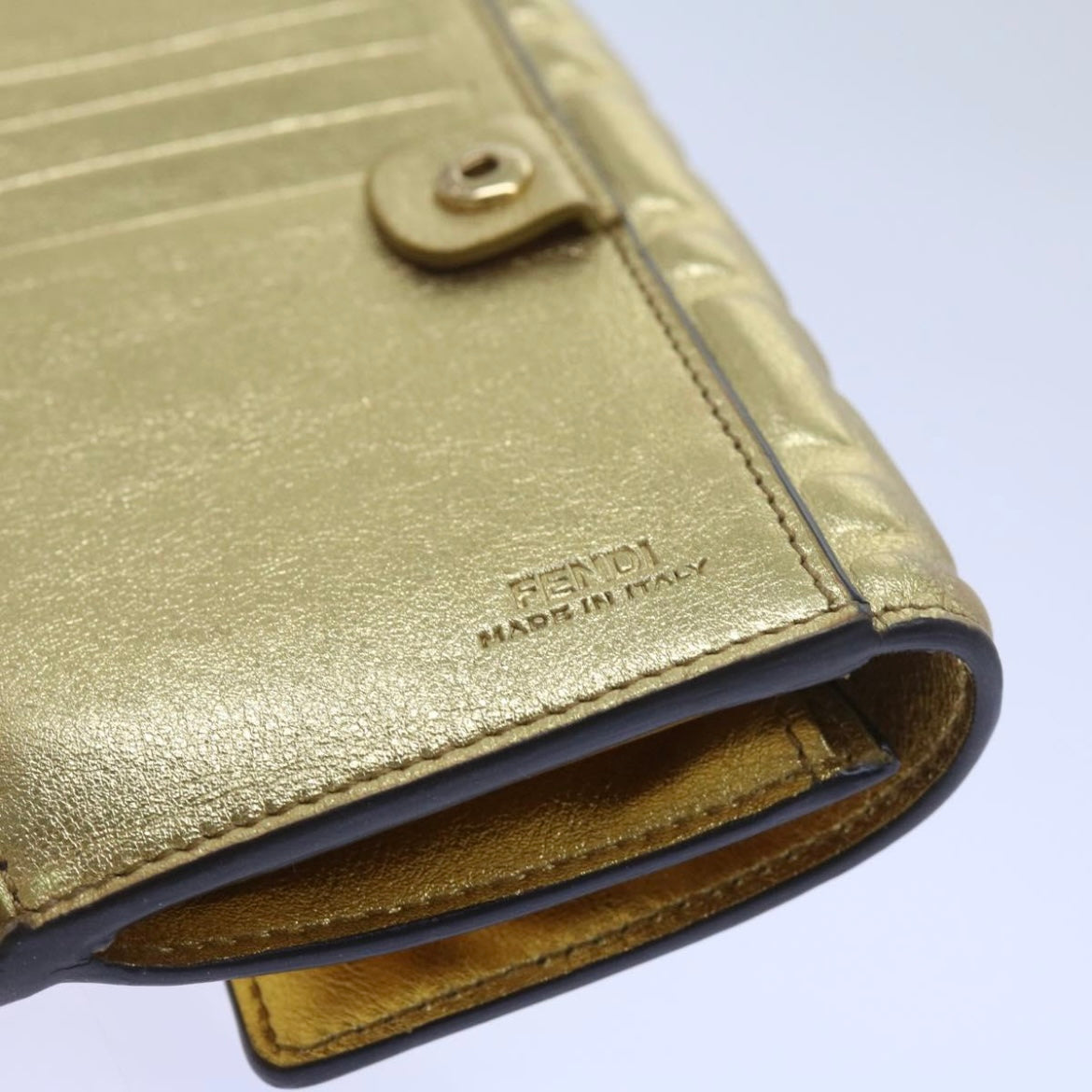 Vintage Fendi Gold Monogram Wallet