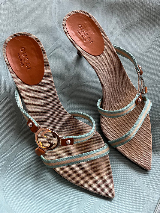 Vintage 2000's Gucci Strap Heels