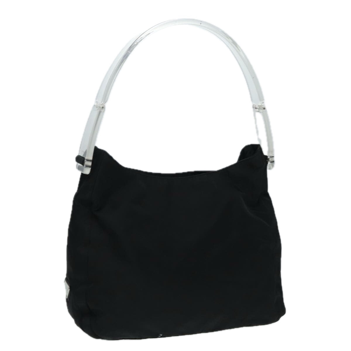 Vintage 90's Prada Nylon Tessuto Clear Acrylic Shoulder Bag