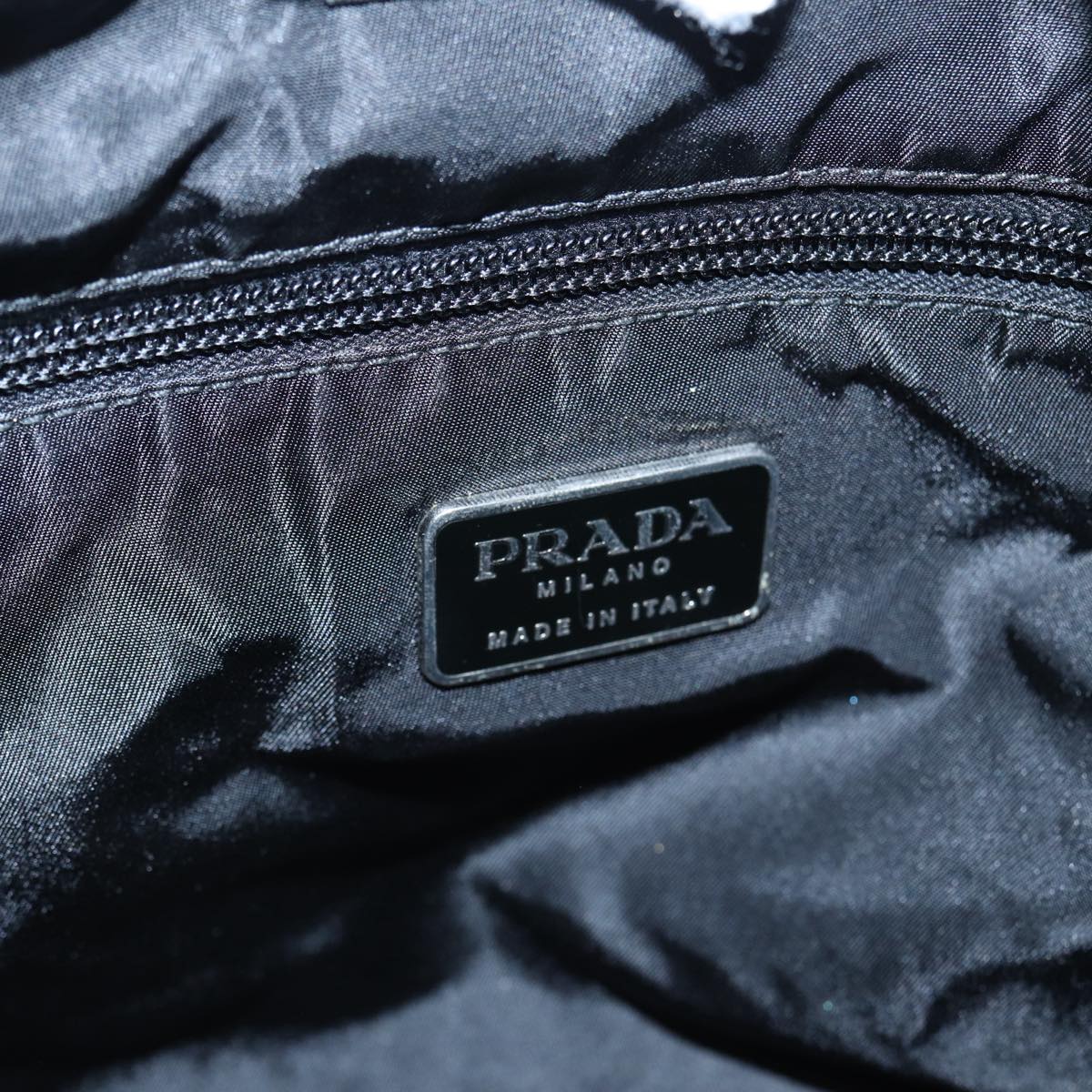 Vintage 90's Prada Nylon Tessuto Clear Acrylic Shoulder Bag