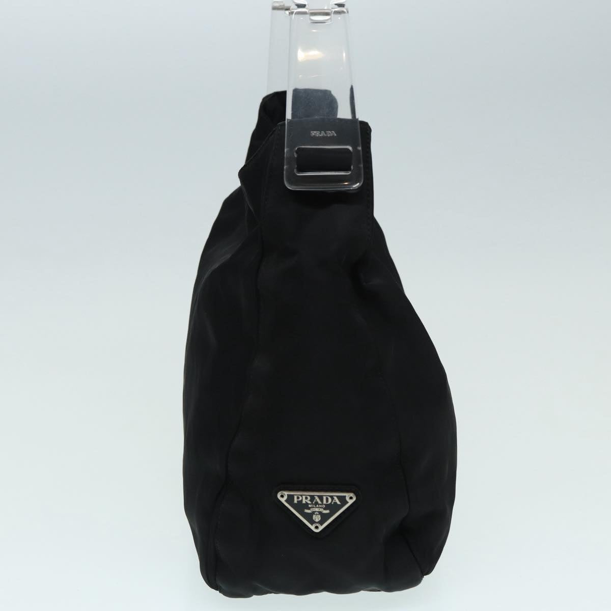 Vintage 90's Prada Nylon Tessuto Clear Acrylic Shoulder Bag